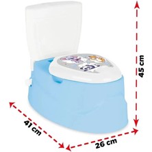 NessiWorld 07 569 Konuşan Eğitici Klozet Mavi -Oyuncak