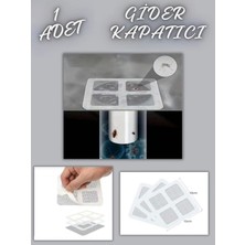 Keskon Kendinden Yapışkanlı Gider Kapatıcı Pislik Tutucu (1 Adet) – Çok Amaçlı Banyo Gider Çelik Bant