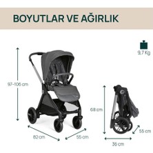 NessiWorld Bellagio Bebek Arabası Black Satin