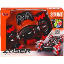 NessiWorld RQ3034-1 Kumandalı Bilekten Kontrol Işıklı Müzikli Stunt Araba -Vardem Oyuncak