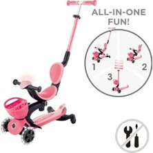 NessiWorld 360 Scooter (Işıklı) Koyu Pastel Pembe