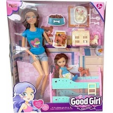 NessiWorld WG-C115112 Kutulu 29CM Aksesuarlı Ranzalı Bebek - Vardem Oyuncak