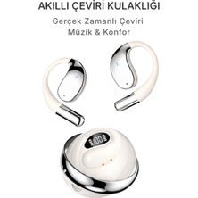 DVYEN Aı Canlı Çeviri Kulaklık Bluetooth5.4 | 100+ Dil Anlık Tercüme Görüşme Çeviri Açık Kulak Tws Enc