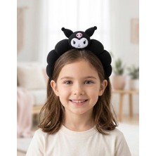 The Littles Kids Kız Çocuk Kuromi Model Havlu Dokulu Mor ve Siyah Renk Yumuşak Taç
