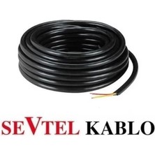 Sevtel 2x1.5 Ttr Kablo Siyah 100 Metre (1 Top)
