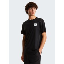 The North Face NF0A8G9CJK31-EVOLUTION Box Half Dom Siyah Yuvarlak Regular Fit Düz Erkek T-Shirt