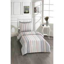 Rasel Tekstil Asos Tek Kişilik Pamuklu Nevresim Seti 160X220 Gri