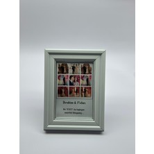 Atelier Baskı Düğün ve Nişan Anısı Kolaj Çerçeve - 9 Kare Fotoğraf Baskılı Camlı ( 10*15 Cm/çerçeveli)