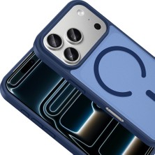 Kupa iPhone 17 Pro Kılıf Magsafe Kablosuz Şarj Renkli Kenar Darbe Emici Ultra Ince Silikon Kapak