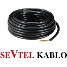 Sevtel 2x0.75 Ttr Kablo Siyah 100 Metre (1 Top)