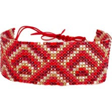 Helenist Design Kırmızı Şık Bileklik