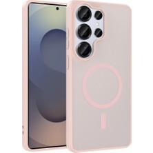 Kupa Galaxy S22 Ultra Kılıf Magsafe Kablosuz Şarj Renkli Kenar Darbe Emici Ultra Ince Silikon Kapak