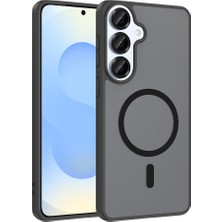 Kupa Galaxy S25 Fe Kılıf Magsafe Kablosuz Şarj Renkli Kenar Darbe Emici Ultra Ince Silikon Kapak