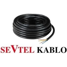 Sevtel 4x1.5 Ttr Kablo Siyah 50 Metre(1 Top)
