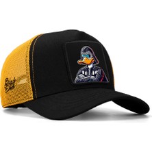 BlackBörk Duckside Logolu Siyah-Sarı Trucker Şapka