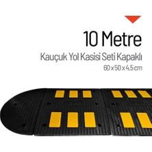 İleri Trafik Kauçuk Hız Kesici 6 Bantlı - 10 Metre Set