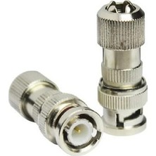 Navidata 50 Adet Vidalı Cctv Metal Bnc Konnektör - Güvenlik Kamerası Için 50'li