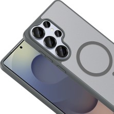 Kupa Galaxy S23 Ultra Kılıf Magsafe Kablosuz Şarj Renkli Kenar Darbe Emici Ultra Ince Silikon Kapak