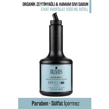 Olivos Zephyr Breeze Zeytinyağlı Hamam Kokulu Sıvı Sabun Refill 1500 ml (3X500 Ml) Ekonomik Paket