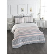 Rasel Tekstil Bodrum Pamuklu Çift Kişilik Nevresim Seti 200X220 cm Gri