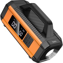 Ivoomi Qs4 Akıllı, 10000MAH Taşınabilir Şarj Cihazı, Araç Akü Takviye Cihazı, Type-C Giriş, Usb-A Çıkış, 12V Araç Acil Durum Çalıştırma Çıkışı, El Feneri ve Hava Pompası ile Birlikte.