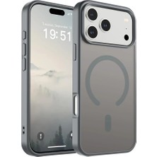 Kupa iPhone 17 Pro Kılıf Magsafe Kablosuz Şarj Renkli Kenar Darbe Emici Ultra Ince Silikon Kapak