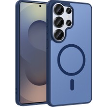 Kupa Galaxy S23 Ultra Kılıf Magsafe Kablosuz Şarj Renkli Kenar Darbe Emici Ultra Ince Silikon Kapak