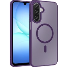 Kupa Galaxy A17 Kılıf Magsafe Kablosuz Şarj Renkli Kenar Darbe Emici Ultra Ince Silikon Kapak