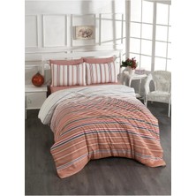 Rasel Tekstil Sevilla Pamuklu Çift Kişilik Nevresim Seti 200X220 cm Kiremit