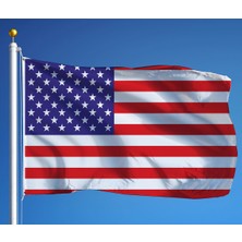 ZC Bayrak 70 x 150 cm Raşel Dijital Baskı Amerika ABD Milli Bayrağı Kullanıma Uygun