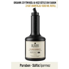 Olivos Selene’s Serenity Zeytinyağlı Keçi Sütlü Sıvı Sabun Refill 1500 ml (3X500 Ml) Ekonomik Paket
