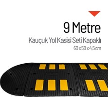 İleri Trafik Kauçuk Hız Kesici 6 Bantlı - 9 Metre Set