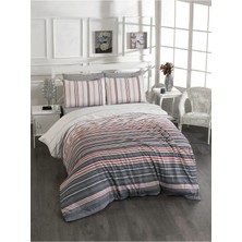 Rasel Tekstil Bodrum Pamuklu Çift Kişilik Nevresim Seti 200X220 cm Antrisit