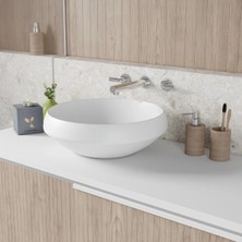 Creavit Deep Oval Beyaz Deliksiz Lavabo 45 Cm DE045