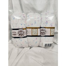 Ören Bayan Kıtty Baby Benekli El Örgü Ipi (3 Adet) 100GR. - Renk: 388
