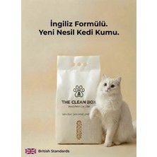 THE CLEAN BОХ THE CLEAN BOX %100 Doğal Yeni Nesil Pelet Kedi Kumu 10L - Tozsuz, Maksimum Koku Kontrolü - THe Clean Box