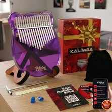 Midex KLX-660-PAK Mor Cam Kalimba 17 Tuşlu Full Set