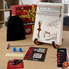 Midex KLX-540-PAK Beyaz Kalimba 17 Tuşlu Full Set