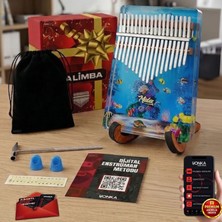 Midex KLX-640-PAK Okyanus Cam Kalimba 17 Tuşlu Full Set