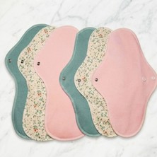 Yıkanabilir Regl Pedi - %100 Pamuk - 3 Extra Büyük & 3 Gece Tanışma Seti