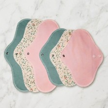 Yıkanabilir Regl Pedi  %100 Pamuk   3 Gece & 3 Normal Tanışma Seti