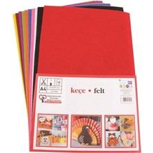 Puti Keçe 20x30 cm 10 Renk A4 Boyutunda Çocuklar İçin Güvenli Sanatsal Malzeme