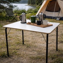 Moniev Aden Kamp Masası Mdf 70cm x 50cm Katlanır Bahçe Masası