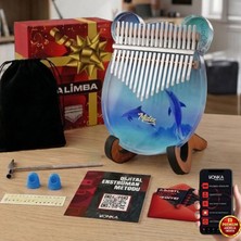 Midex KLX-650-PAK Okyanus Cam Kalimba 17 Tuşlu Full Set