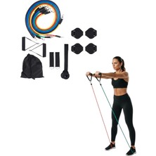 Astraltech 11 Parça Çok Fonksiyonlu Kapı Arkası Egzersiz Bandı Ev Tipi Spor Seti