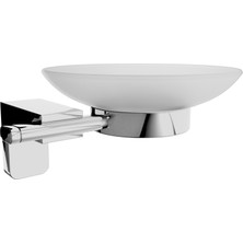 Akademik Mimarlık F1 Serisi Krom Paslanmaz Duvara Monte Banyo Mutfak Cam Sabunluk