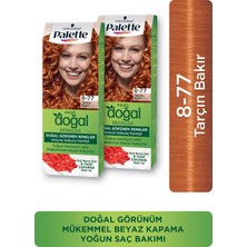 Palette Kalıcı Doğal Renkler 8-77 Tarçın Bakır Krem Saç Boyası Yoğun Besleyici Etki
