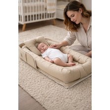 Jaju Baby Babynest Lüx Taşınabilir Çantalı Bebek Yuvası-Yatağı Babynest , Seyahatte, Araçta, Otelde…