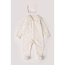 Vauva Bebek Tulum Baskılı Çıtçıtlı Bereli Uyku Tulumu Yenidoğan Bebek Tulumu