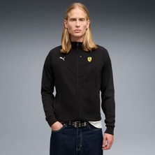 Puma Erkek Siyah Puma Ferrari HDD Pm1 Sweat Jacket Siyah Erkek Fermuarlı Üst